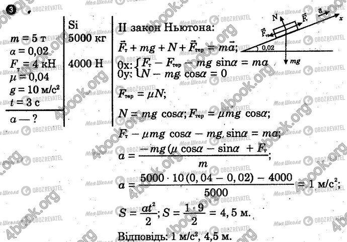 ГДЗ Фізика 10 клас сторінка Вар1 Впр3